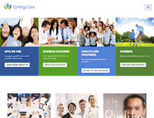 Tablet Screenshot of cynergycare.com